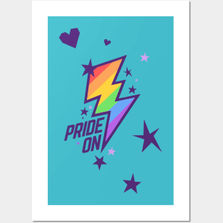 PRIDE ON by WOOF SHIRT Posters and Art